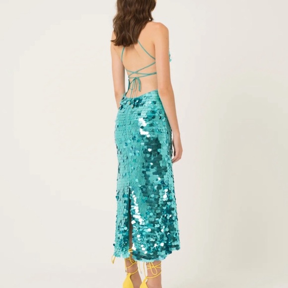 Sequin Maxi Dress in Blue - Picture 3 of 3